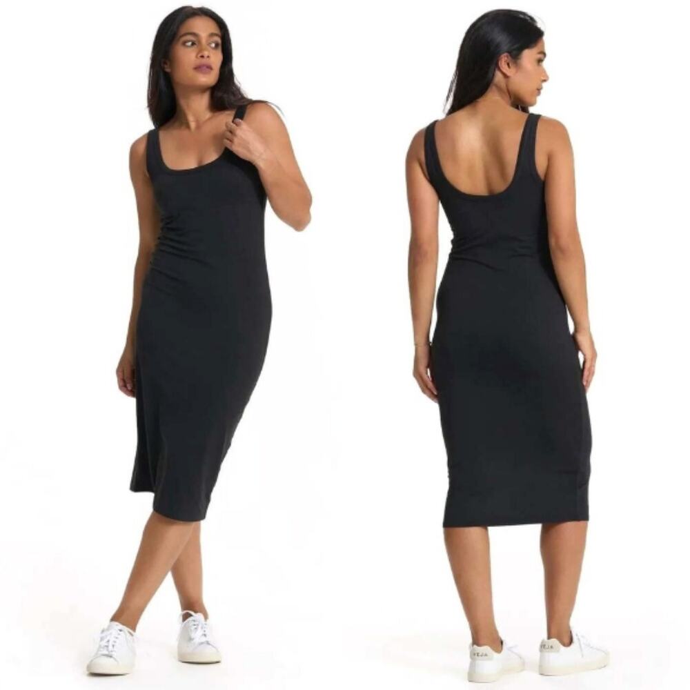 Vuori Women's Halo Essential Tank Dress XS Charcoal Jersey Casual